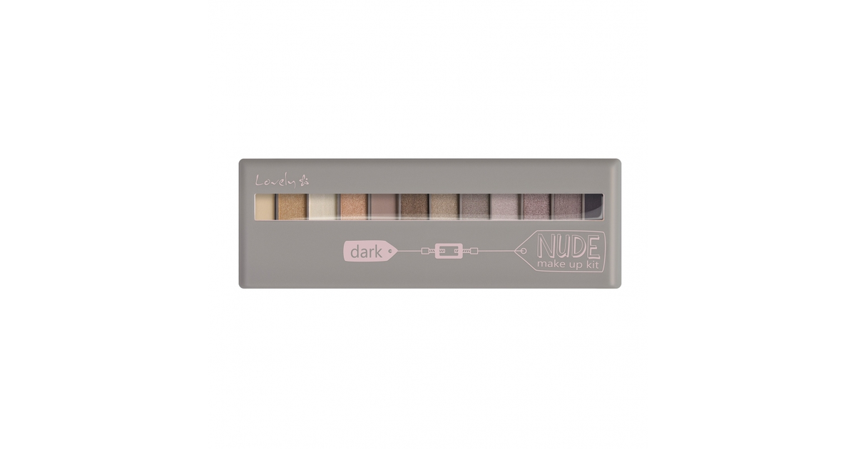 Lovely Paleta 12 Cieni Dark Nude Make Up Kit